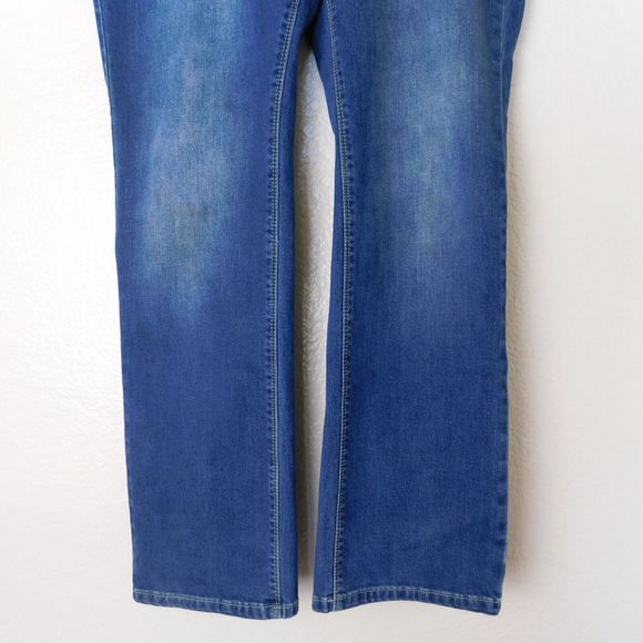 Buffalo David Bitton Jeans Ladies Size 12 x 30 Embroidered Designer Indigo Denim - Picture 8 of 9